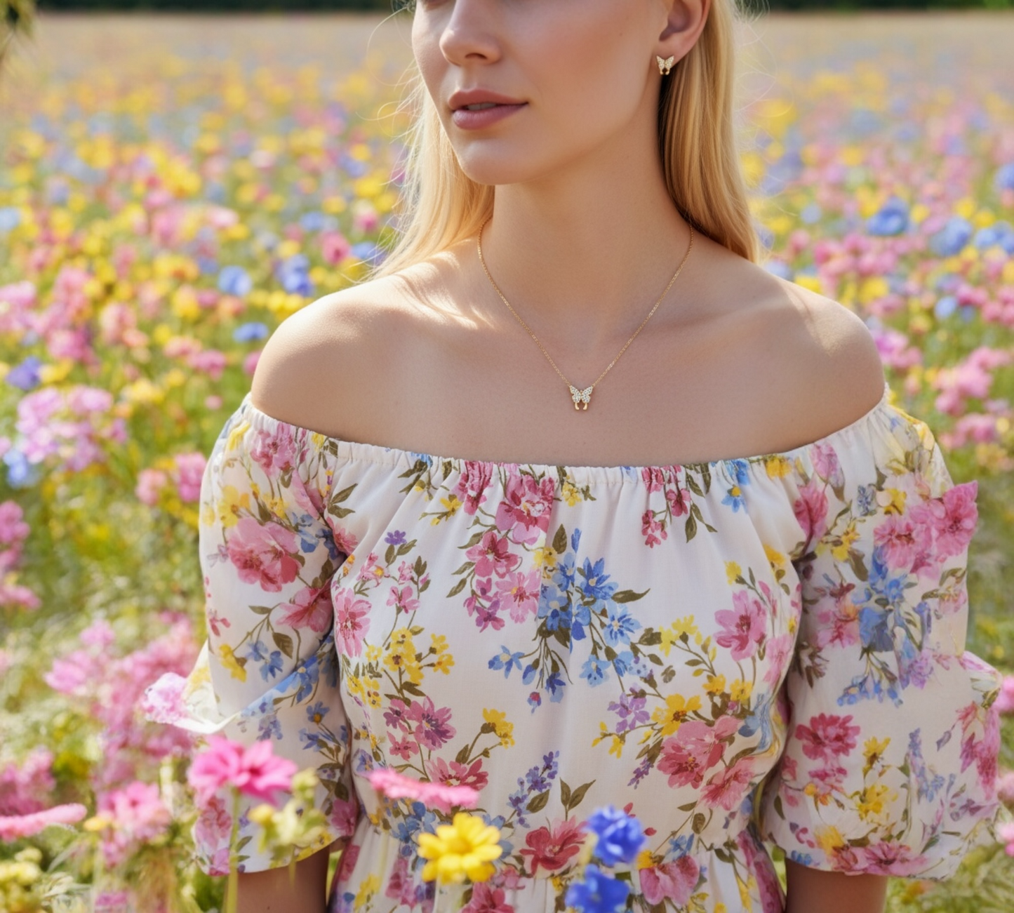 La Farfalla — Crystal Butterfly Jewellery Set