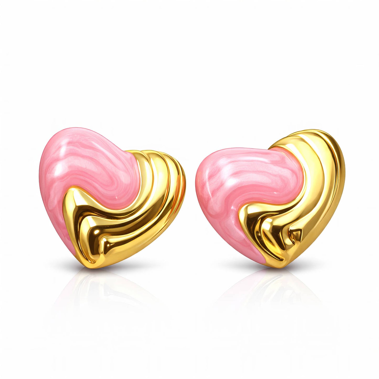 Rosa Heart Earrings
