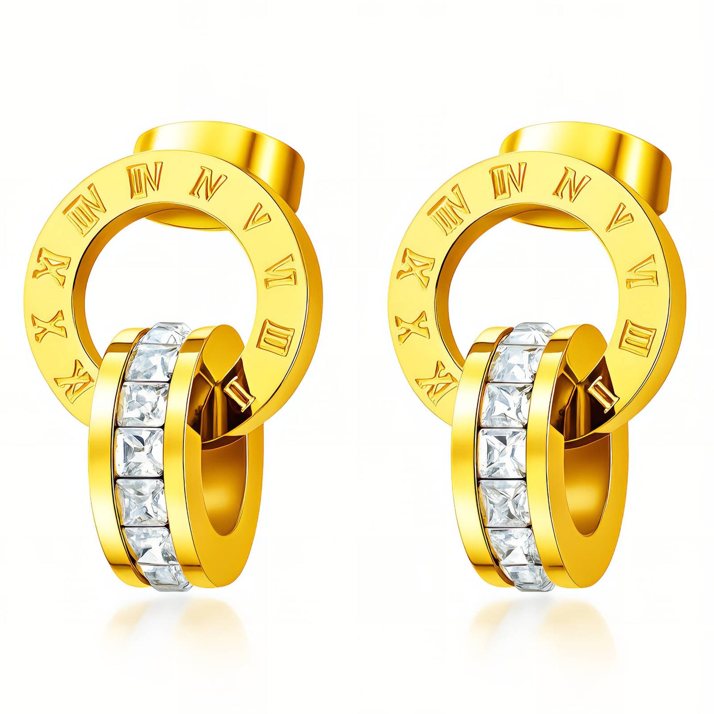Numerus Crystal Stud Earrings