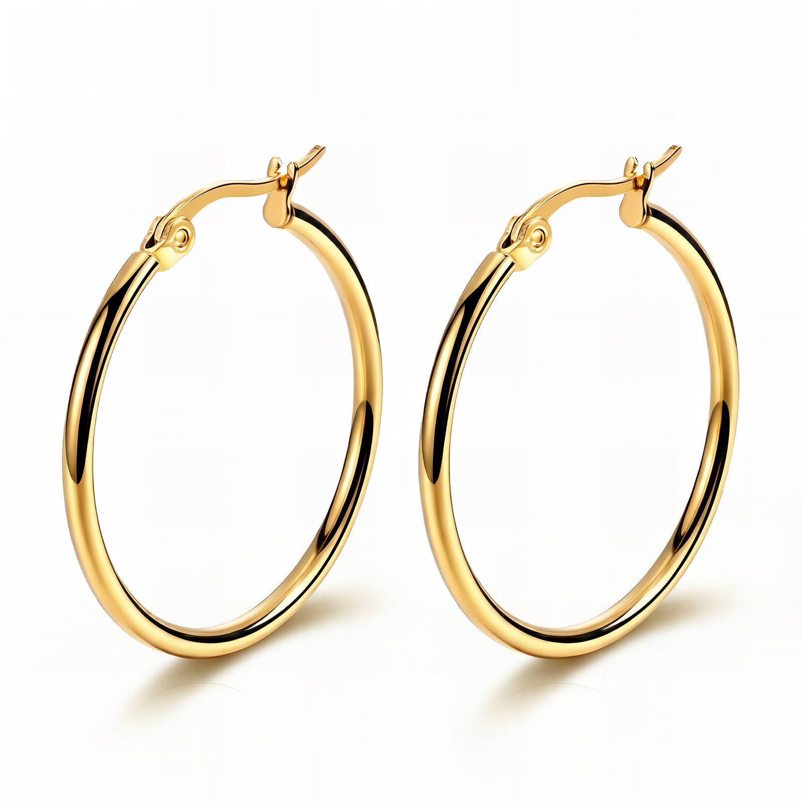 Lisse Hoop Earrings – Gold