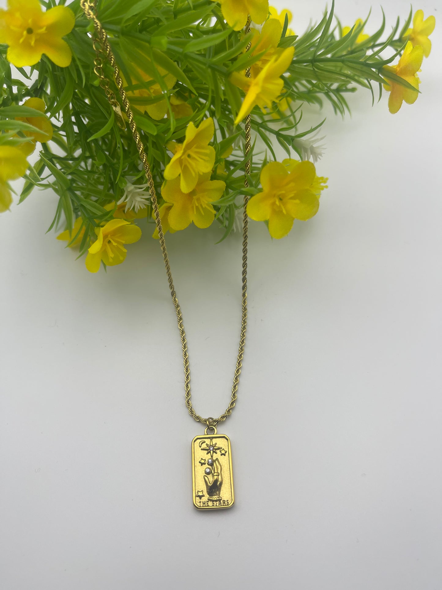 The Stars Hand Tag Necklace