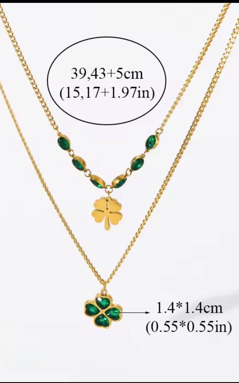Lucky Clover Layered Necklace