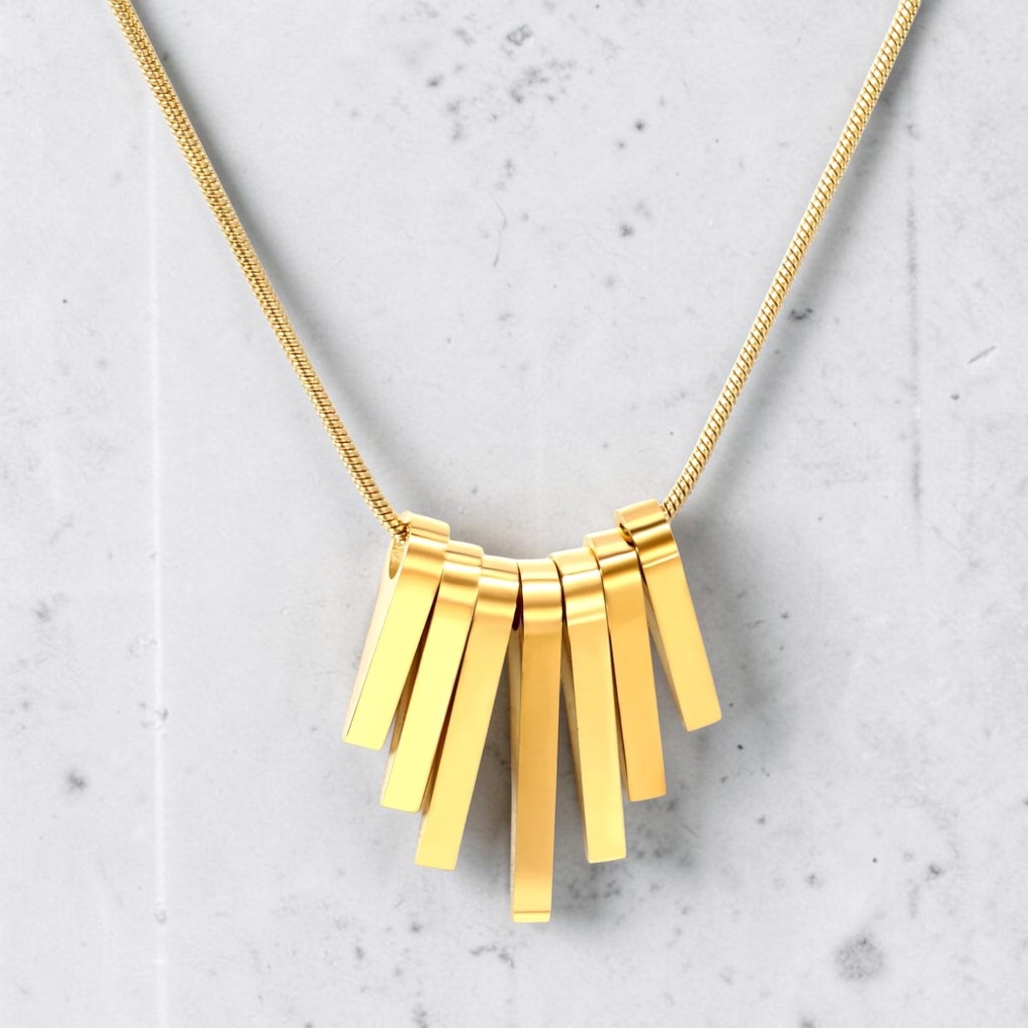 Aurelia Lucky 7 Bars Necklace