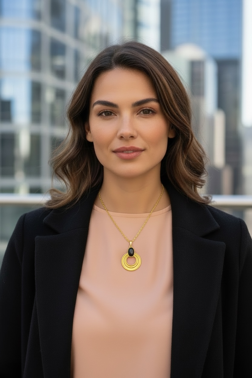 Cercle Noir Necklace