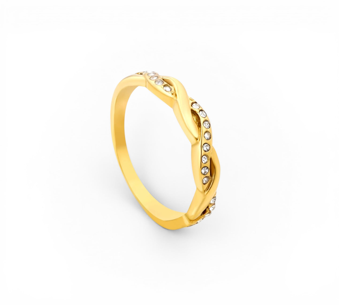 Esmeralda Twist Ring - White