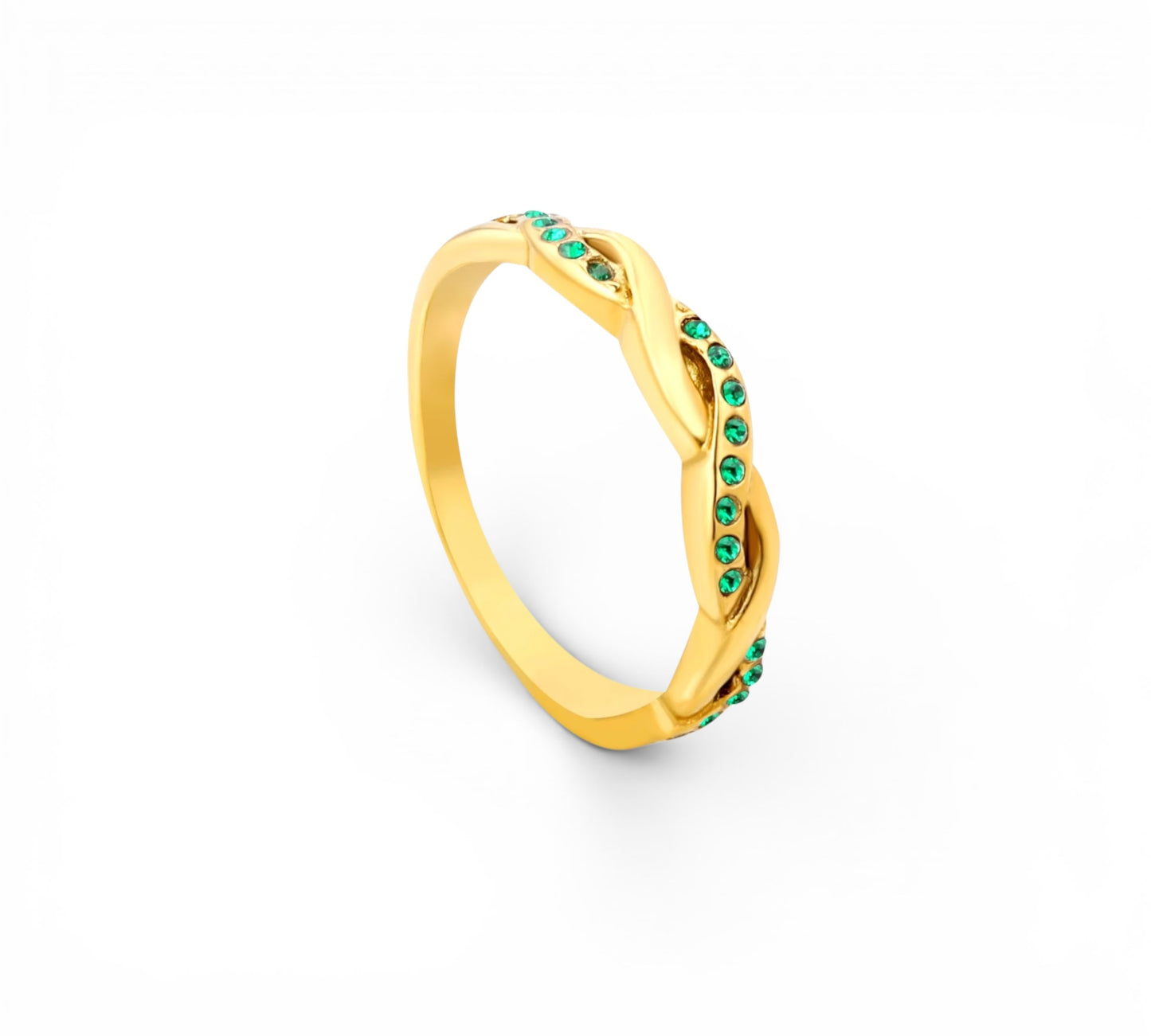 Esmeralda Twist Ring