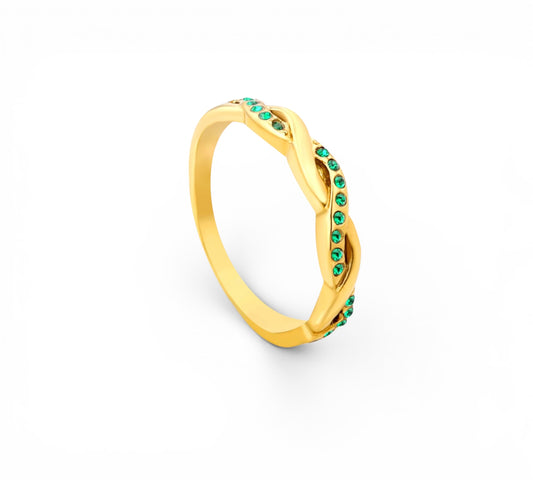 Esmeralda Twist Ring