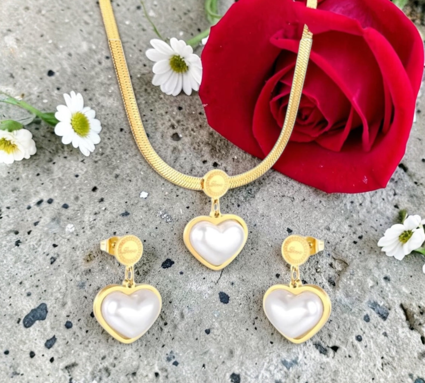 Pearl Heart Set