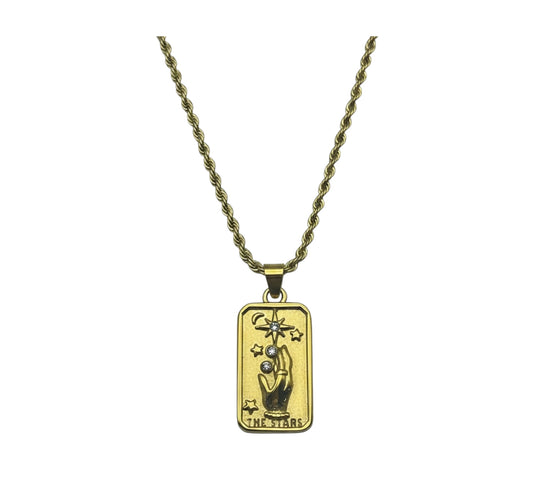 The Stars Hand Tag Necklace