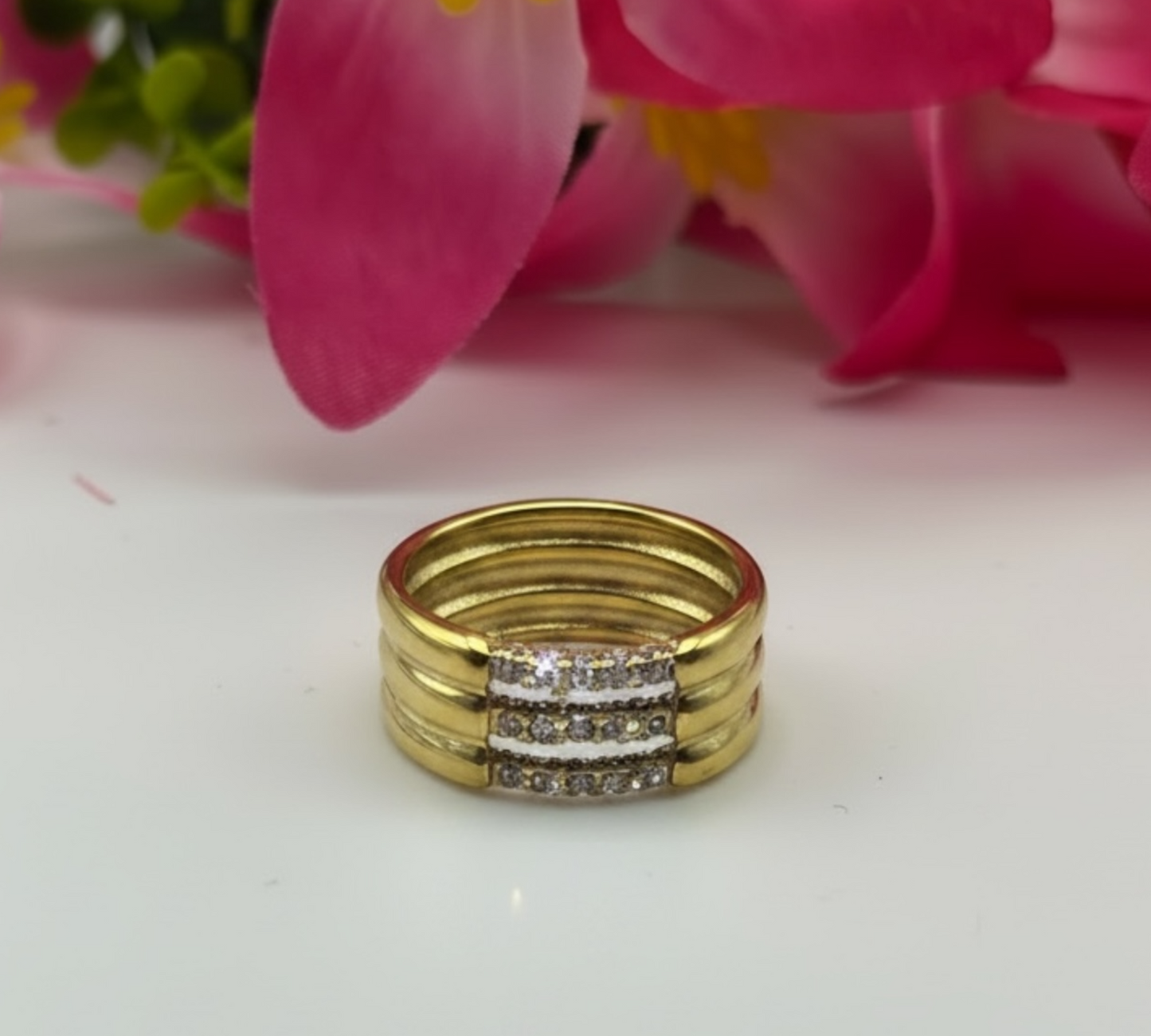 Lumière Crystal Stack Ring Set