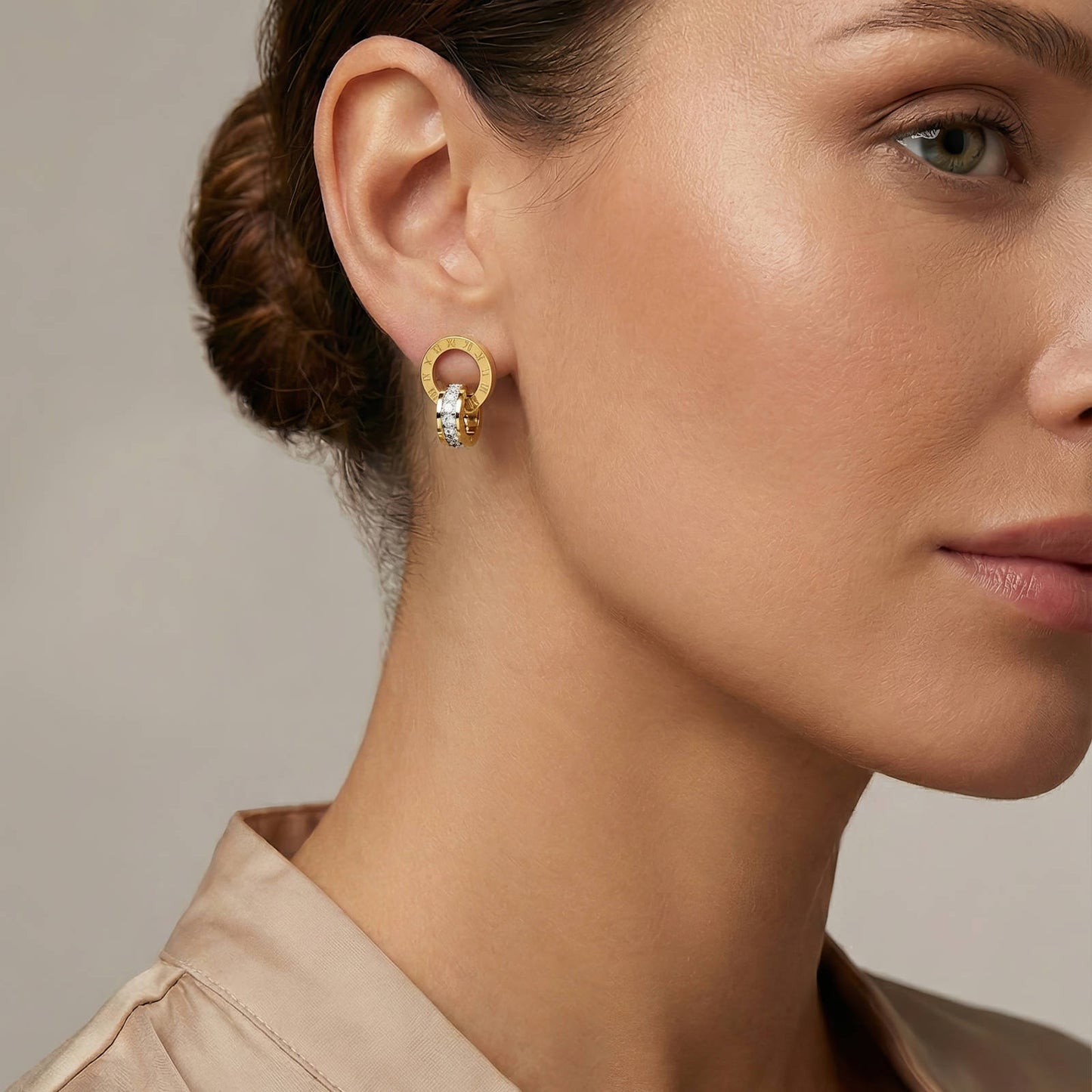 Numerus Crystal Stud Earrings